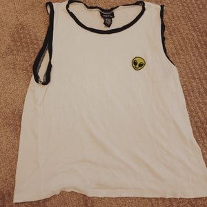 super cute tank with alien patch
